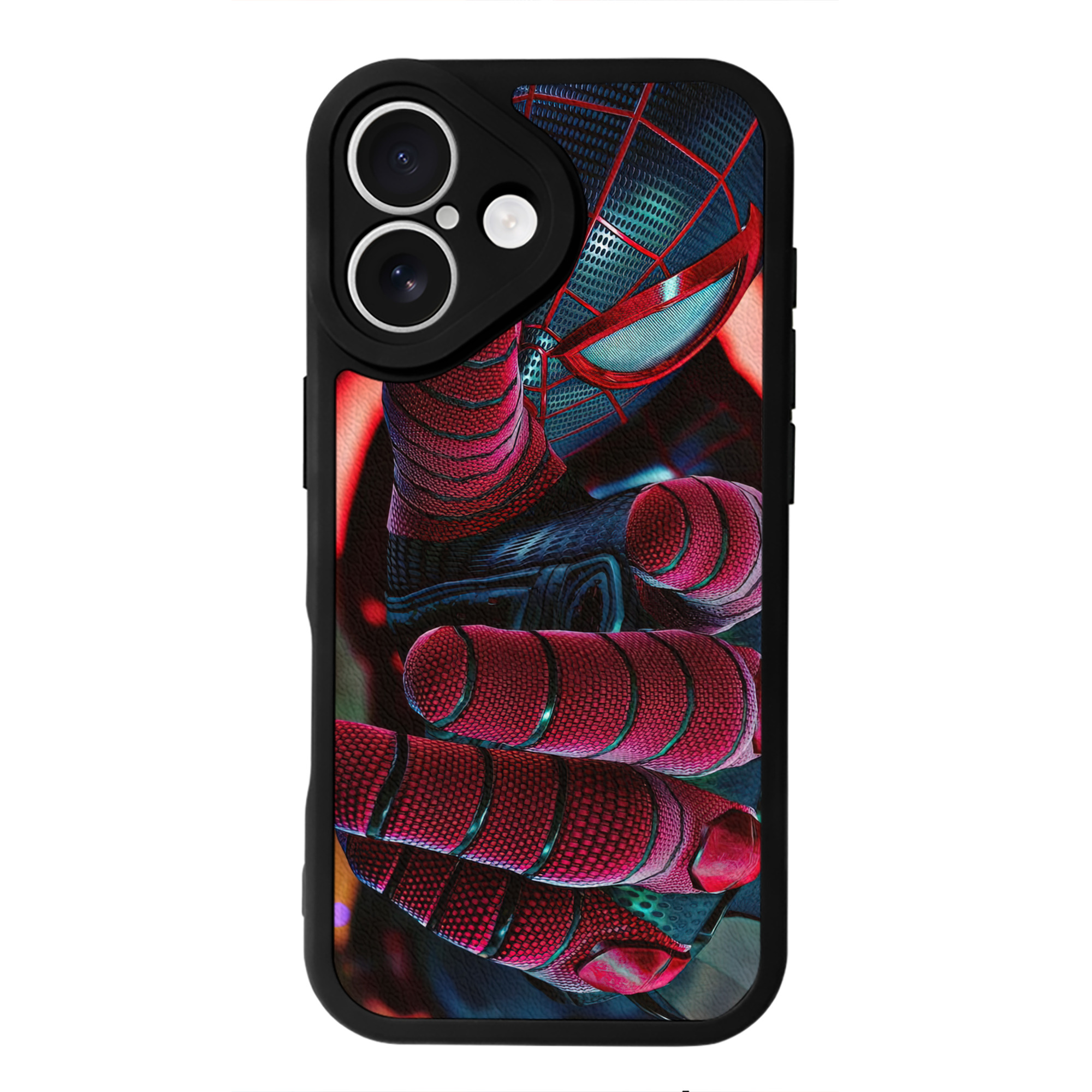 Spider Man スパイダーマン 【iPhone 16シリーズ対応】シリコンスマホケース（レザー調） 材質：シリコン